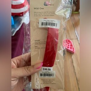 WILD ONE STRAWBERRY COLLAR. NWT